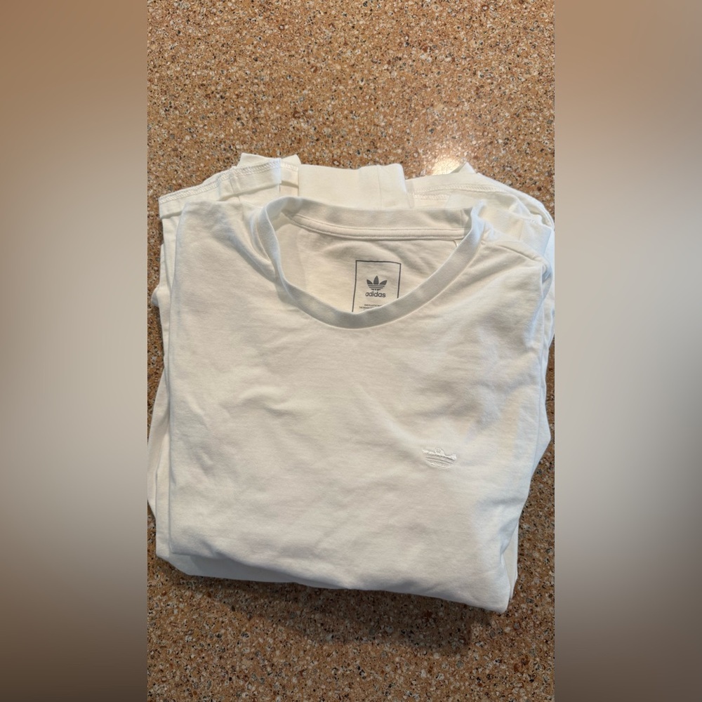 Four Adidas Heavy weight cotton White Long Sleeve Tee